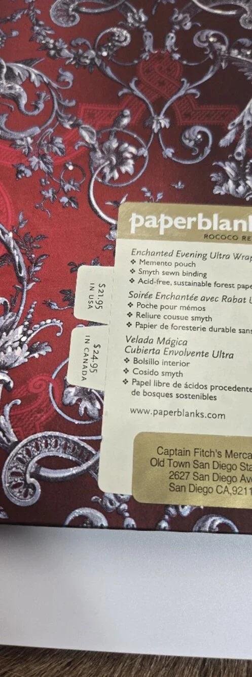 New! Paperblank Journal With Magnetic Cover Elastic And Ribbon Marker